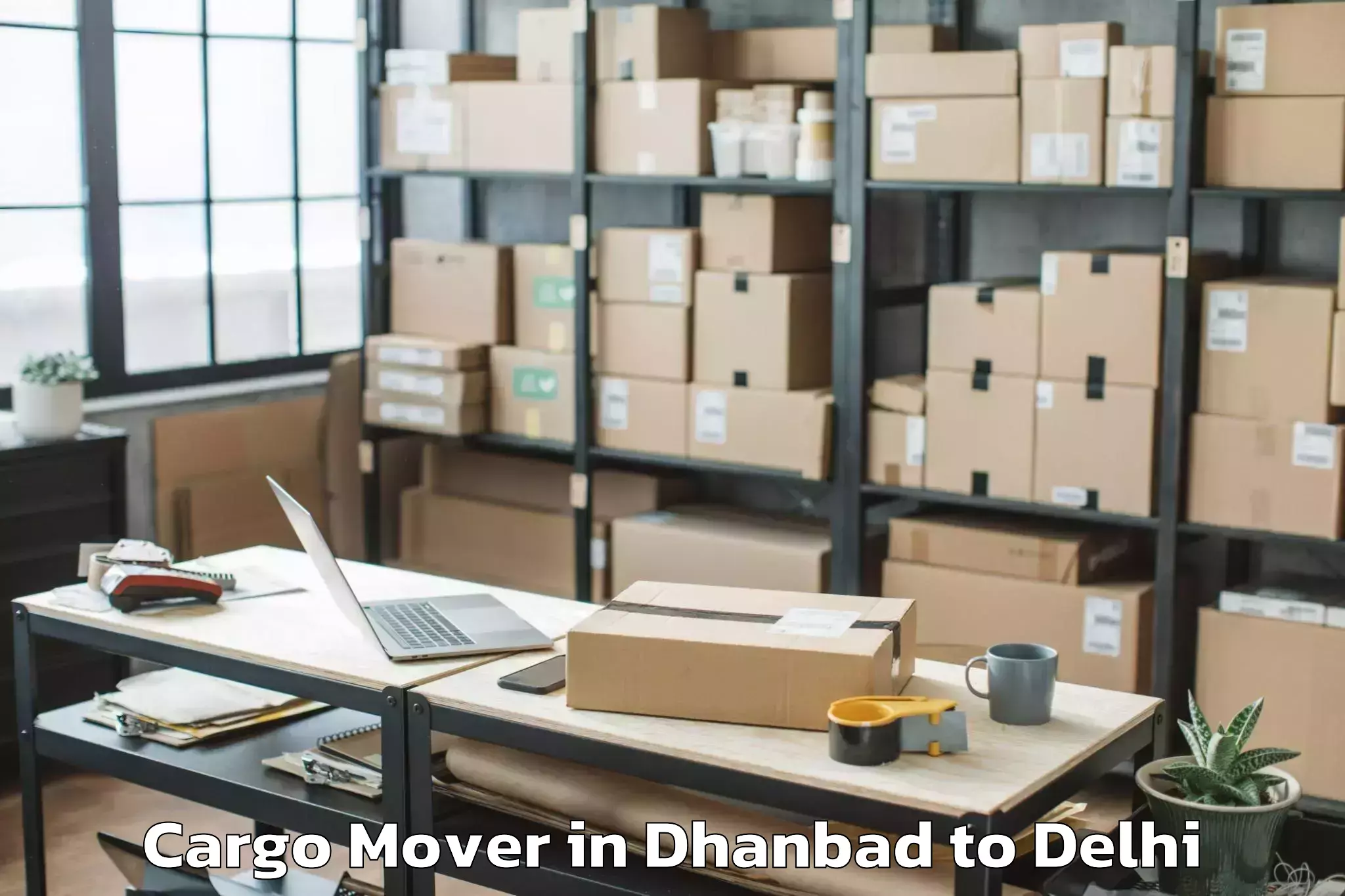 Top Dhanbad to Jhilmil Cargo Mover Available